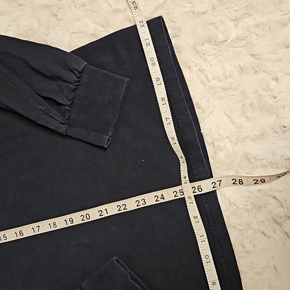 Merrill Lynch logo on arm navy blue long sleeve graphic tee Lg. Read for cond. - Picture 6 of 9